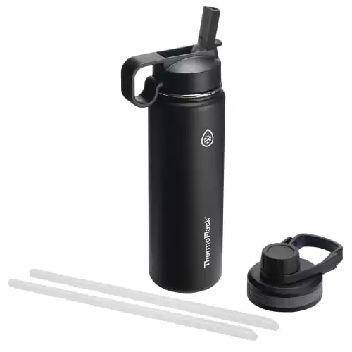 ThermoFlask Double Wall Vacuum Insulated Stainless Steel Water Bottle