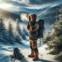 Hiker in a Cold Weather Environment