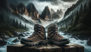 rugged durable mens hiking boots