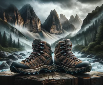 rugged durable mens hiking boots