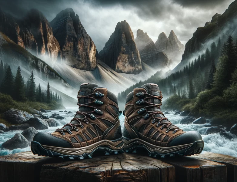 rugged durable mens hiking boots